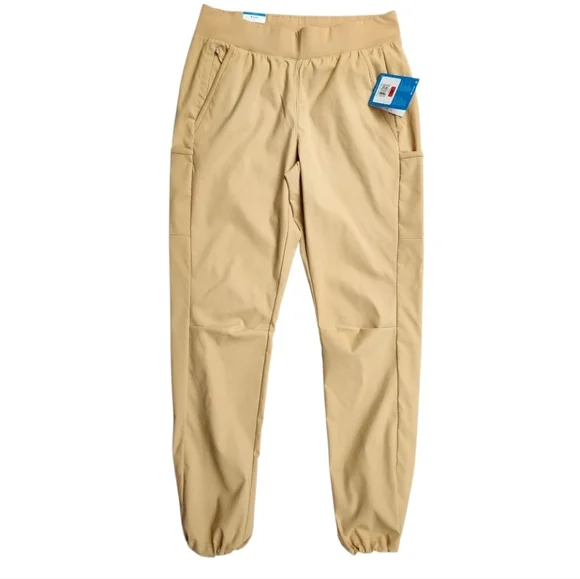 Columbia Women's Track Pants Active Fit Pull-on Joggers Tan Canoe Size Medium - Picture 7 of 16